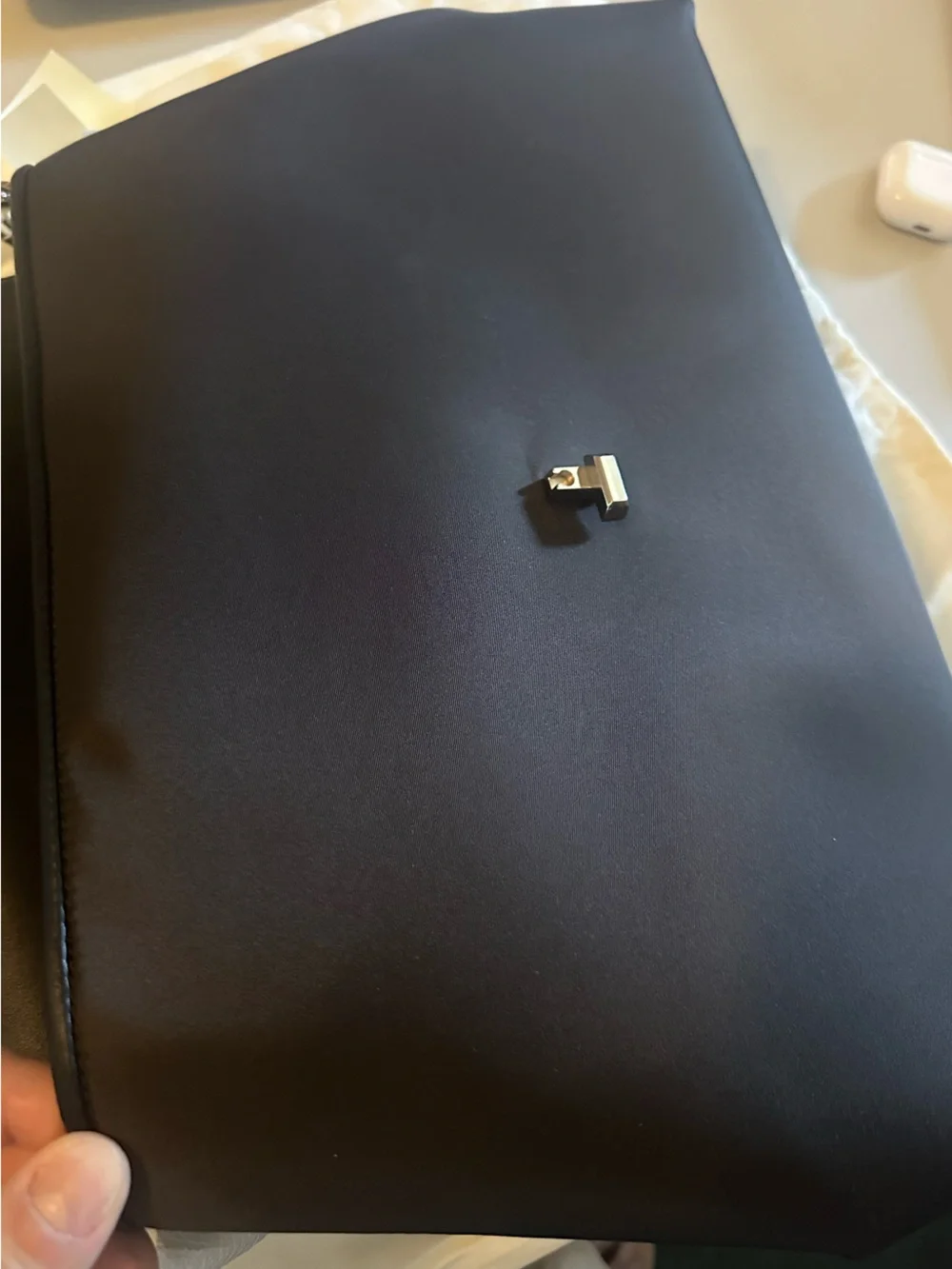 Toteme T-Lock Nylon and Leather Satchel